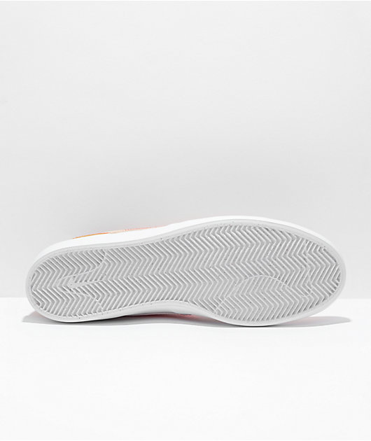 Nike SB Heritage Vulc Flax & Orange Skate Shoes