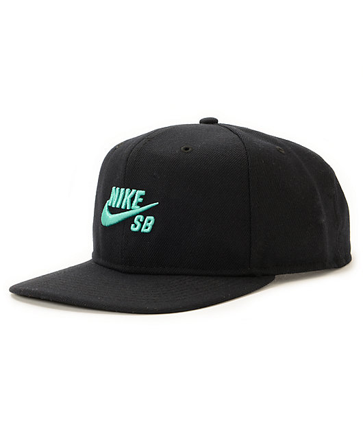 Nike SB Icon Black Snapback Hat | Zumiez