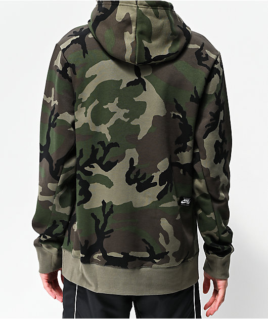 nike camouflage hoodie men's