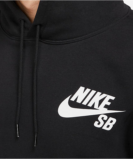 Nike SB Icon Essential Black Hoodie