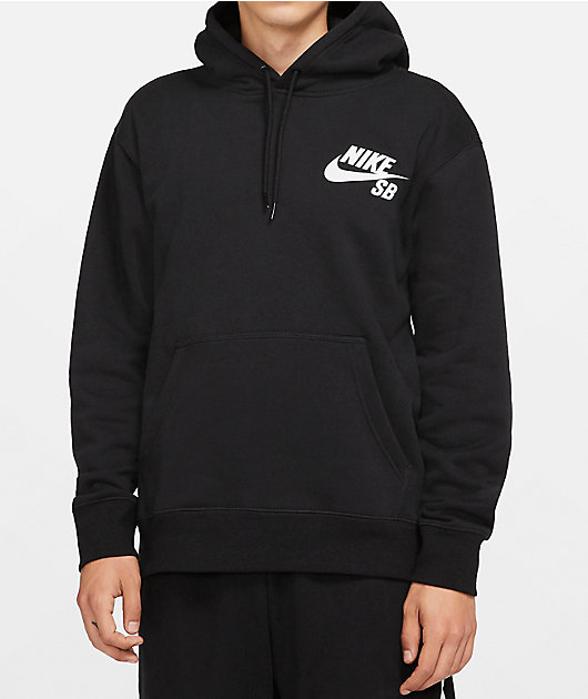 Nike SB Icon Essential Black Hoodie