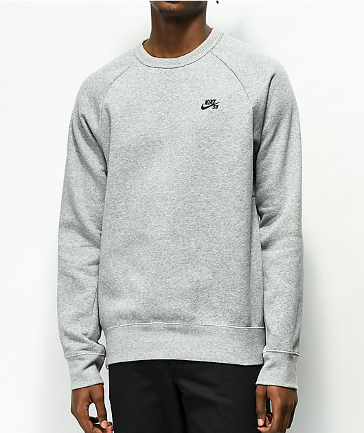 grey nike crew sweatshirt