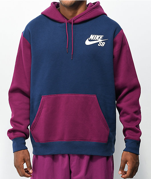 maroon nike sb hoodie