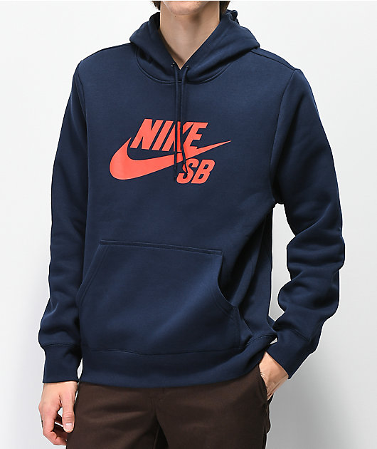 red and blue nike hoodie