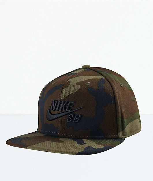 Nike SB Icon Pro Camo Snapback Hat 