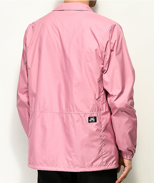 nike sb coach jacket pink 