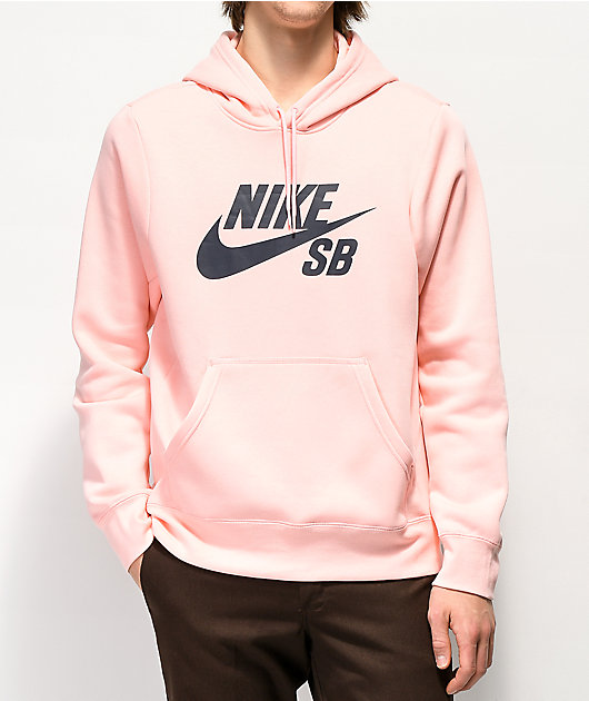 Nike SB Icon Storm sudadera con capucha rosa | Zumiez