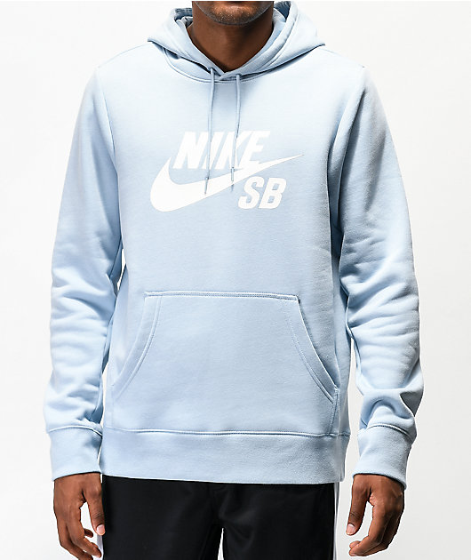 hemisferio Gimnasta distancia Nike SB Icon sudadera con capucha azul claro