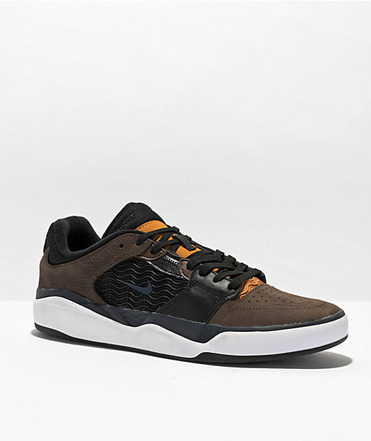 Nike SB Ishod PRM Baroque Brown & Black Skate Shoes 