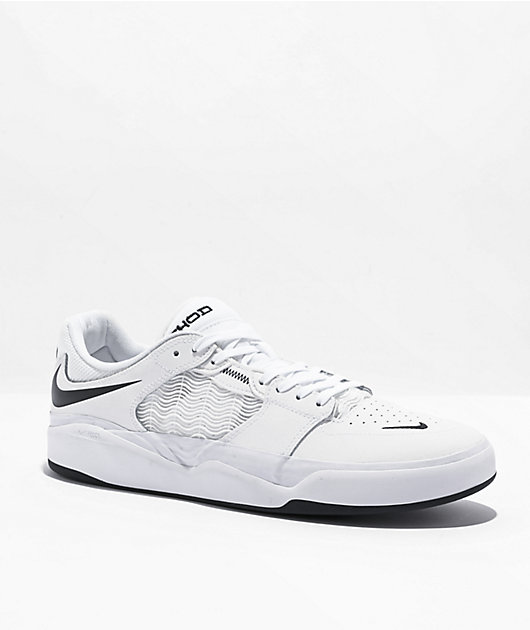 Nike SB Ishod Premium White & Black Skate Shoes