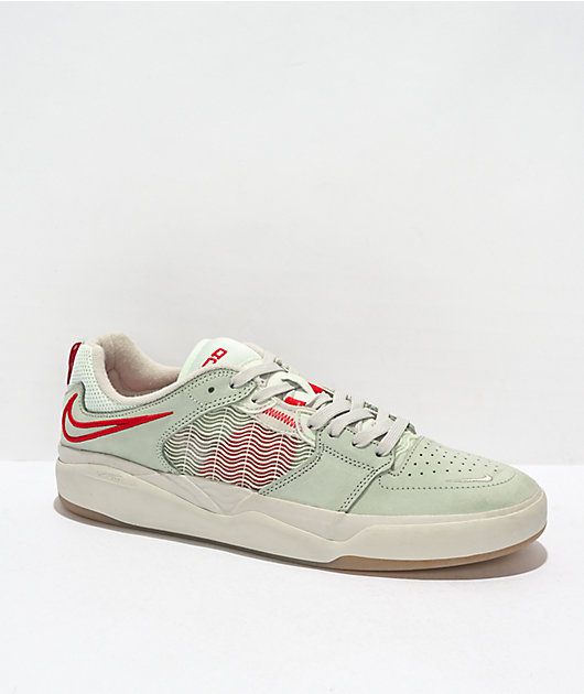 Nike SB Ishod RM Seafoam & University Red Skate Shoes | Zumiez