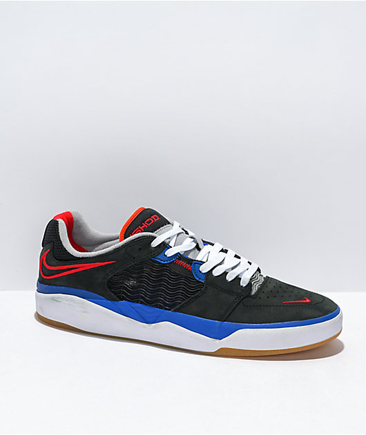 Continuo trapo Oposición Nike SB Ishod RM zapatos de skate negras, azul marino y rojo universitario