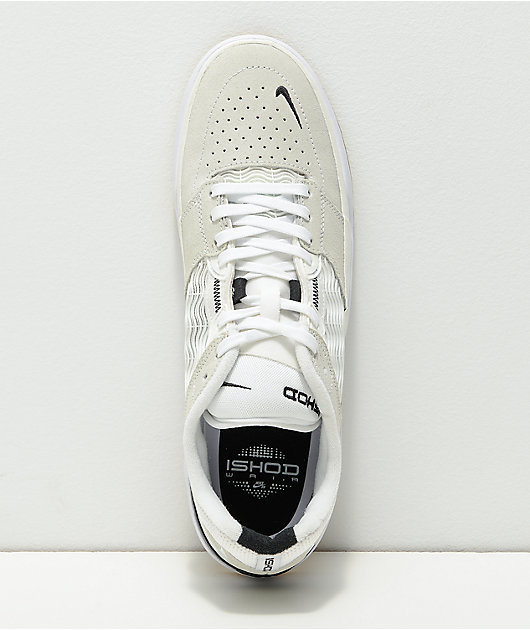 Nike sb all on sale white