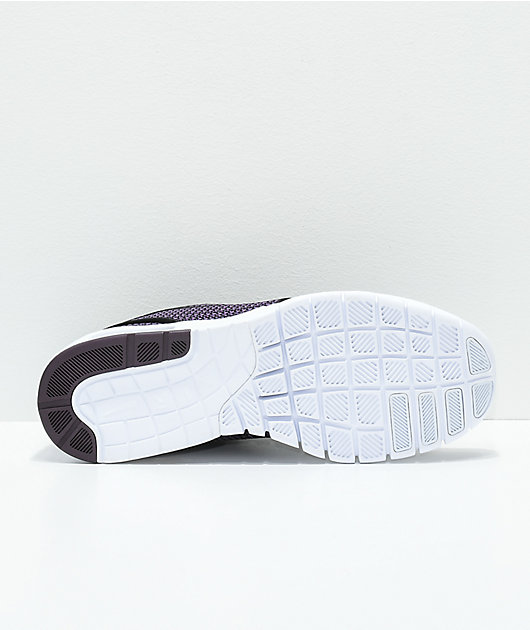 nike sb stefan janoski max black & pro purple shoes