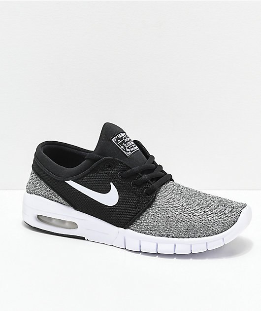 Nike SB Janoski Air Max zapatos negros y grises para niños | Zumiez