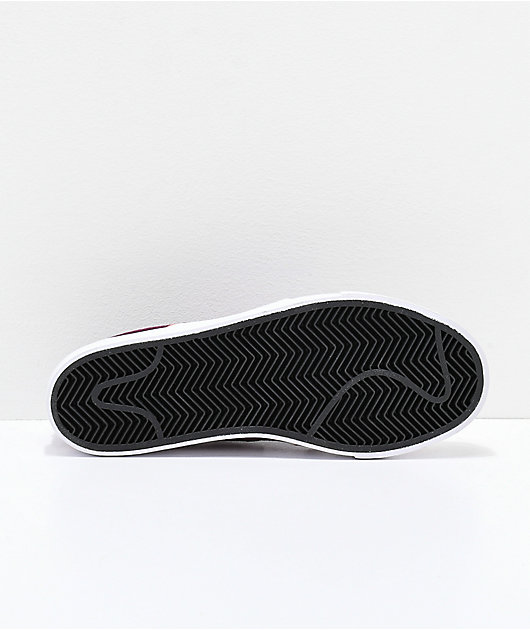 945 twaalf Machu Picchu Nike SB Janoski Bordeaux & White Skate Shoes