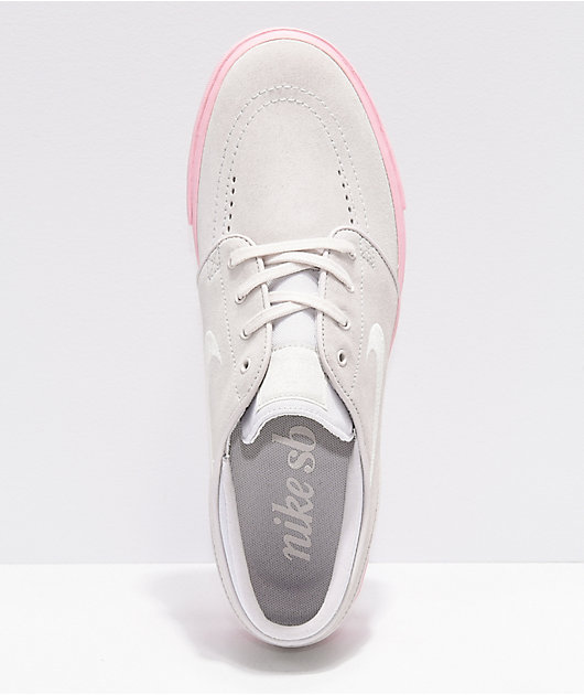 koud Ijdelheid Korst Nike SB Janoski Grey & Bubblegum Pink Suede Skate Shoes