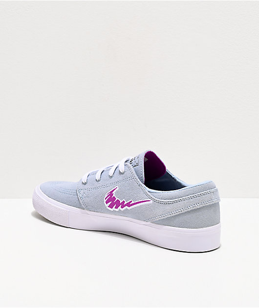 Maestro huwelijk Ontslag Nike SB Janoski Light Armory Grey & Purple Suede Skate Shoes
