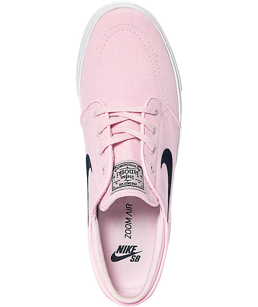 passie Grens logboek Nike SB Janoski Prism Pink & Navy Canvas Skate Shoes