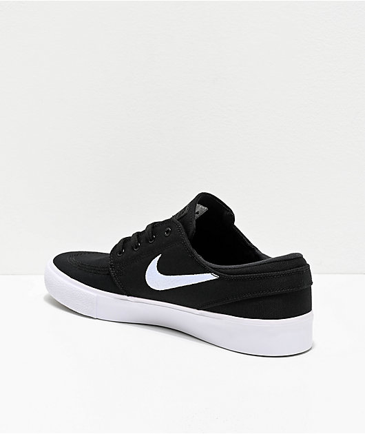 Nike SB Black & White Canvas Shoes