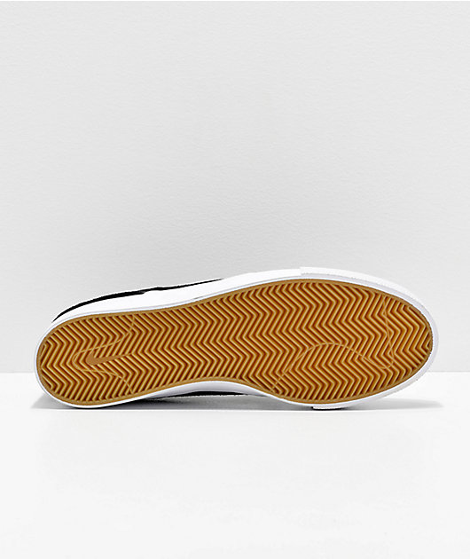 Nike SB Janoski RM Black & White Suede Skate Shoes 