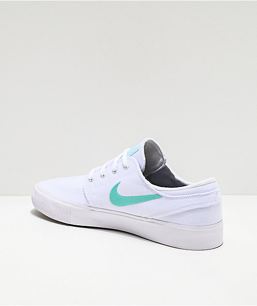 ik ontbijt Grondwet lading Nike SB Janoski RM White & Tropical Canvas Skate Shoes