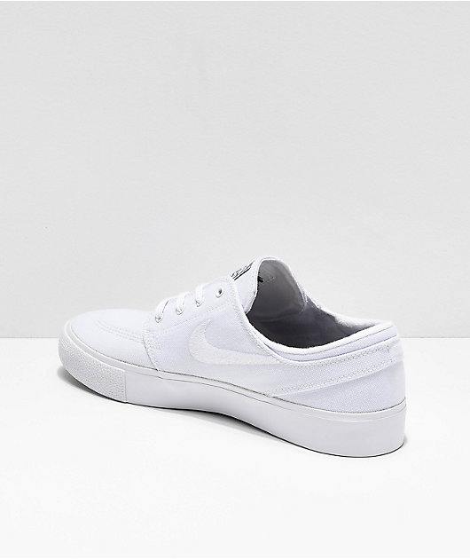 Gorrión Melodioso sátira Nike SB Janoski RM White Canvas Skate Shoes