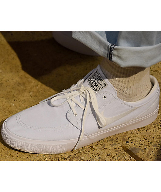 Nike SB Janoski RM zapatos de skate de lienzo blanco