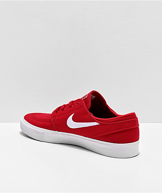 Instrument Minimaal Horen van Nike SB Janoski Red & White Canvas Skate Shoes