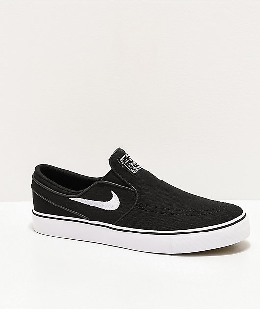 nike janoski black white