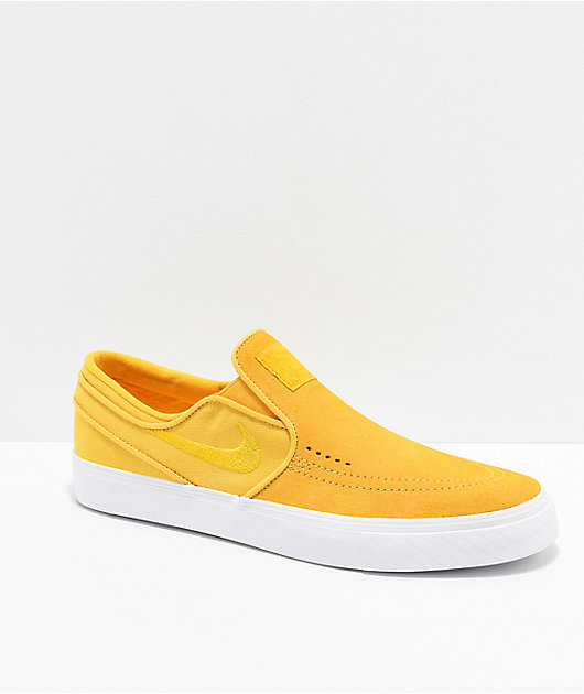 Nike SB Janoski Slip-On zapatos skate de amarillo ocre