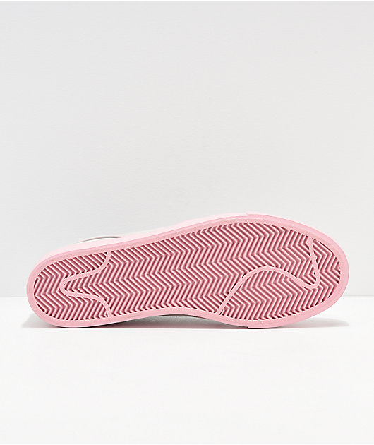 Ostentoso buffet comunicación Nike SB Janoski zapatos de skate de y ante gris y rosa