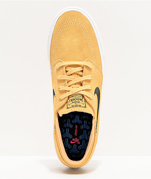 SB Janoski zapatos de skate dorados, antracita y blancos