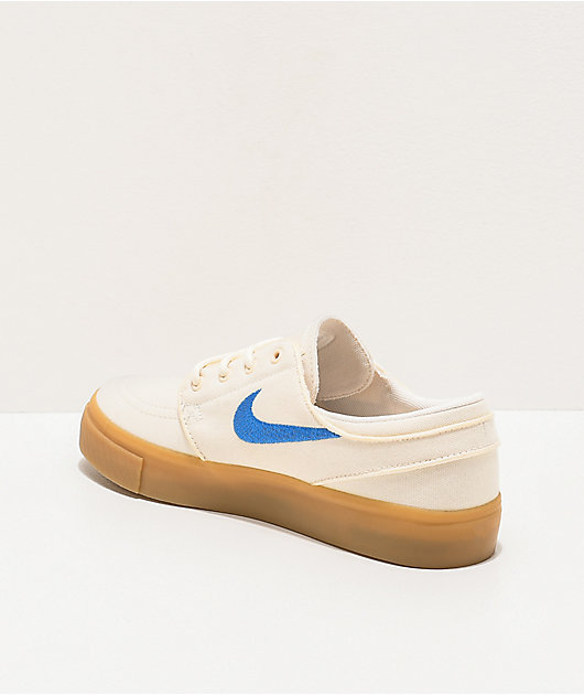 Nike SB Janoski zapatos en blanco, azul y goma