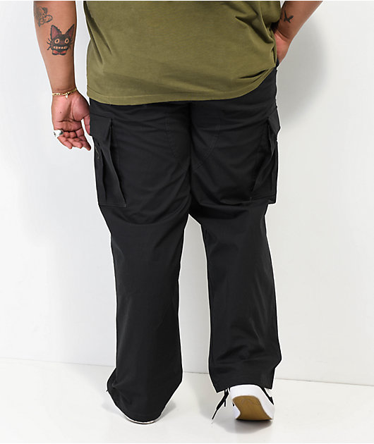 Nike Sportswear AIR WINTER PANT - Cargo trousers - black/white/black -  Zalando.de