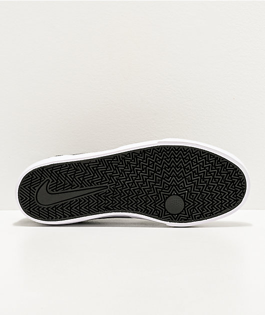 Bij oortelefoon Overgave Nike SB Kids Chron GS Black & White Skate Shoes