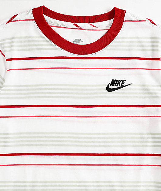red and white nike shirt