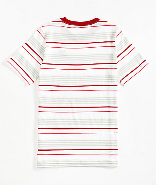 Nike red and white striped shirt best sale