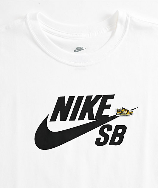 Nike SB Kids Logo White T-Shirt | Zumiez