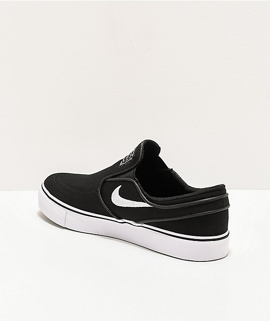 Nike sb janoski hot sale slip on white