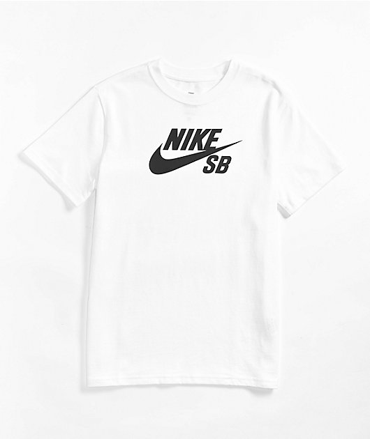 Nike SB Kids Logo White T Shirt