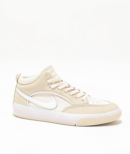 Nike SB Leo React Phantom & Summit White Skate Shoes | Zumiez