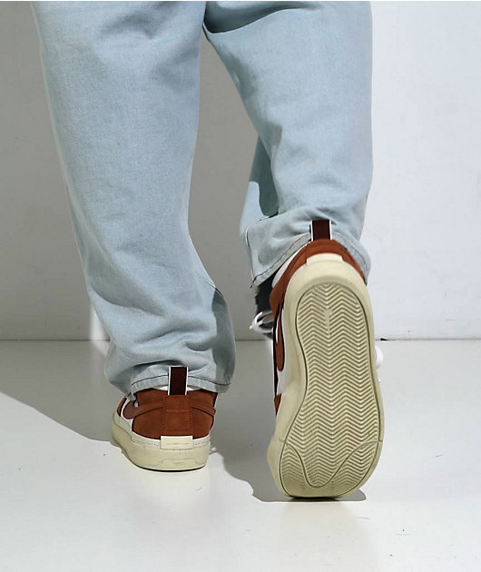 Nike SB Leo React Russet Brown & Coconut Skate Shoes video