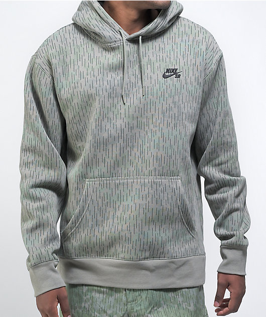 Nike SB Light Green Camo Hoodie Zumiez