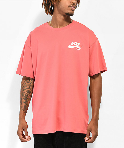 Nike SB Logo Adobe Red Long Sleeve T-Shirt 