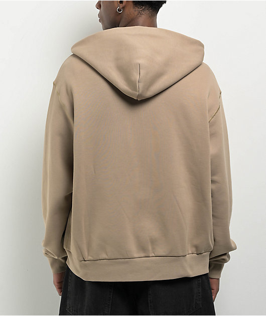 ★ナイキ SB New Logo Zip Hoodie パーカー 関税込★ Nike SB Logo Khaki & White Zip Hoodie | Zumiez