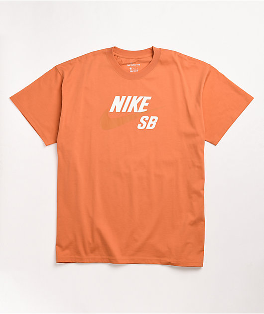 Undskyld mig Agent Forstad Nike SB Logo Light Orange & Amber T-Shirt
