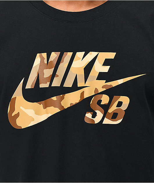 atleta Mártir Nuclear Nike SB Logo SNSL2 camiseta negra