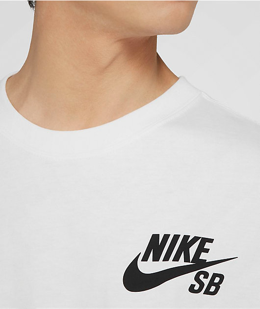 indad Forinden Stuepige Nike SB Logo White T-Shirt