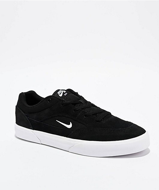 Nike SB Malor Black White Skate Shoes Zumiez